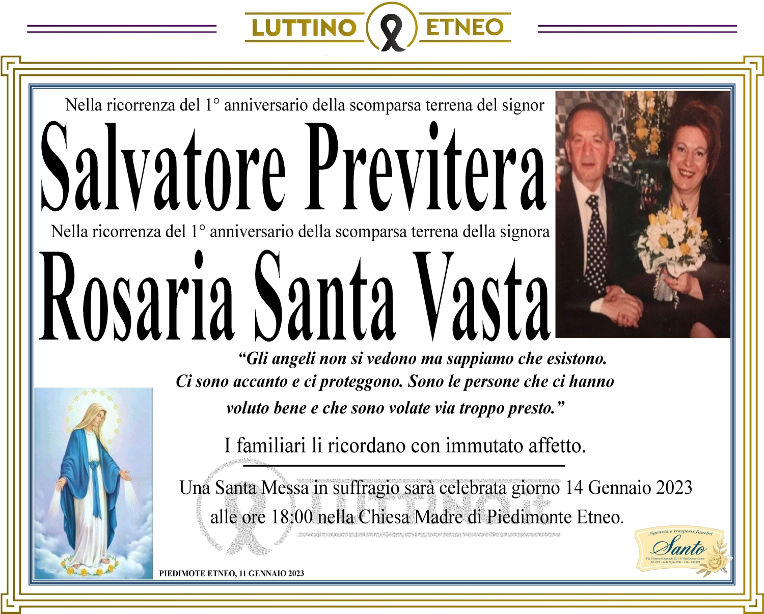 Rosaria Santa Vasta  e Salvatore Previtera